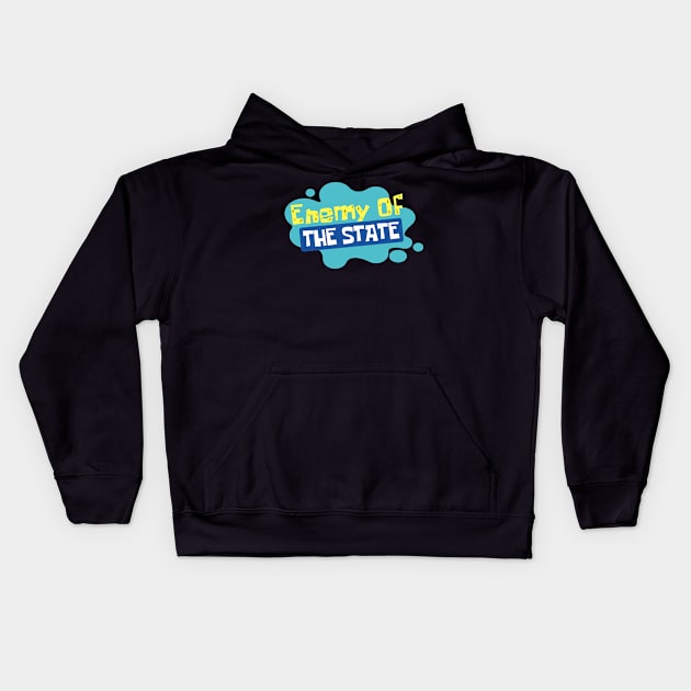 funny text Kids Hoodie by clownshop